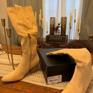 CCOCCI Tan Heeled Boots
